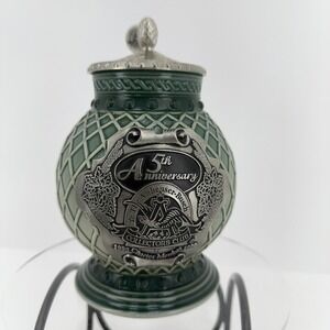Anheuser-Busch Collectors Club 5th Ann.y Stein 1999 Green‎ Excellent CB13C  NEW